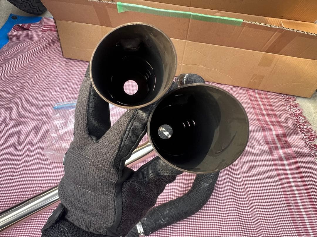 ドラッグスター400 HELIOSステンレスマフラー