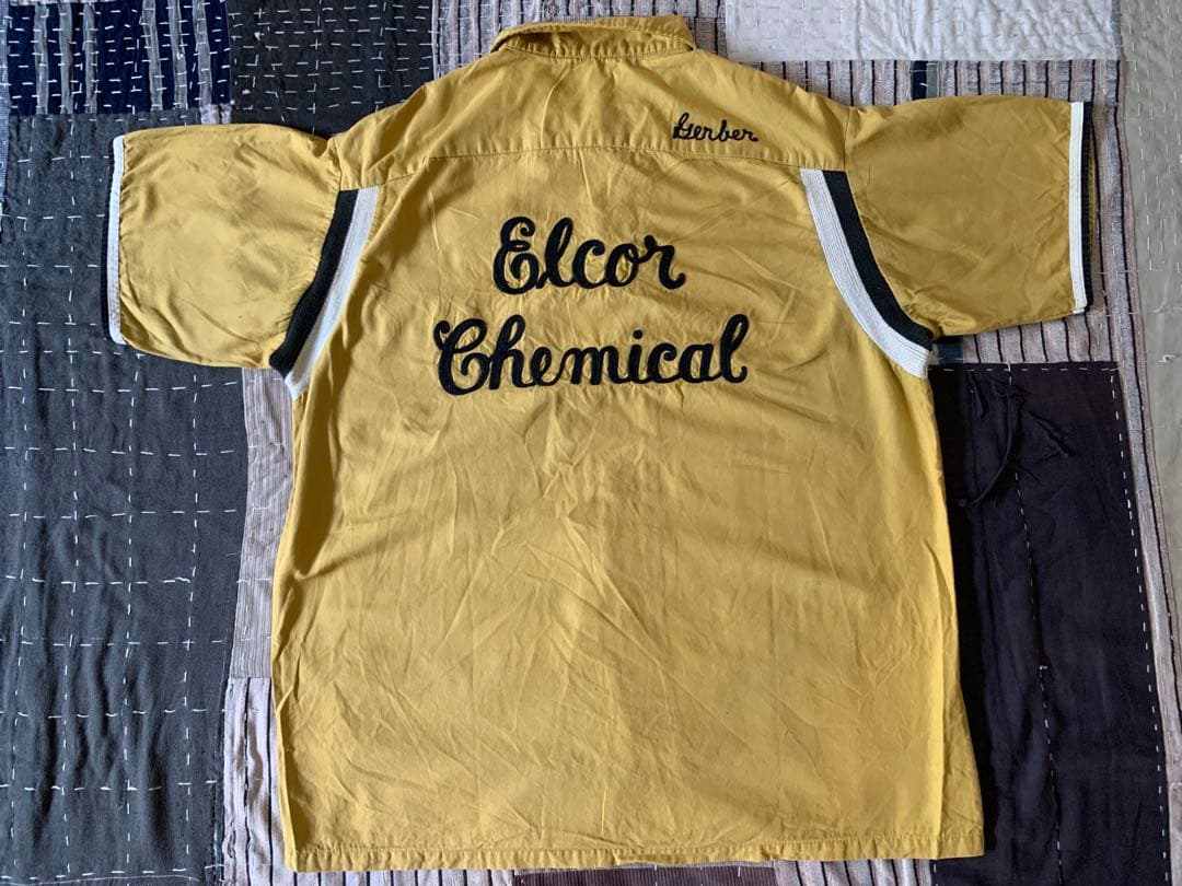 60s HILTON vtg ボーリングシャツ USA製 チェーンステッチ