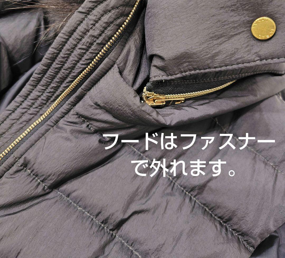 夢）美品 TATRAS ダウンベスト ネイビー 04