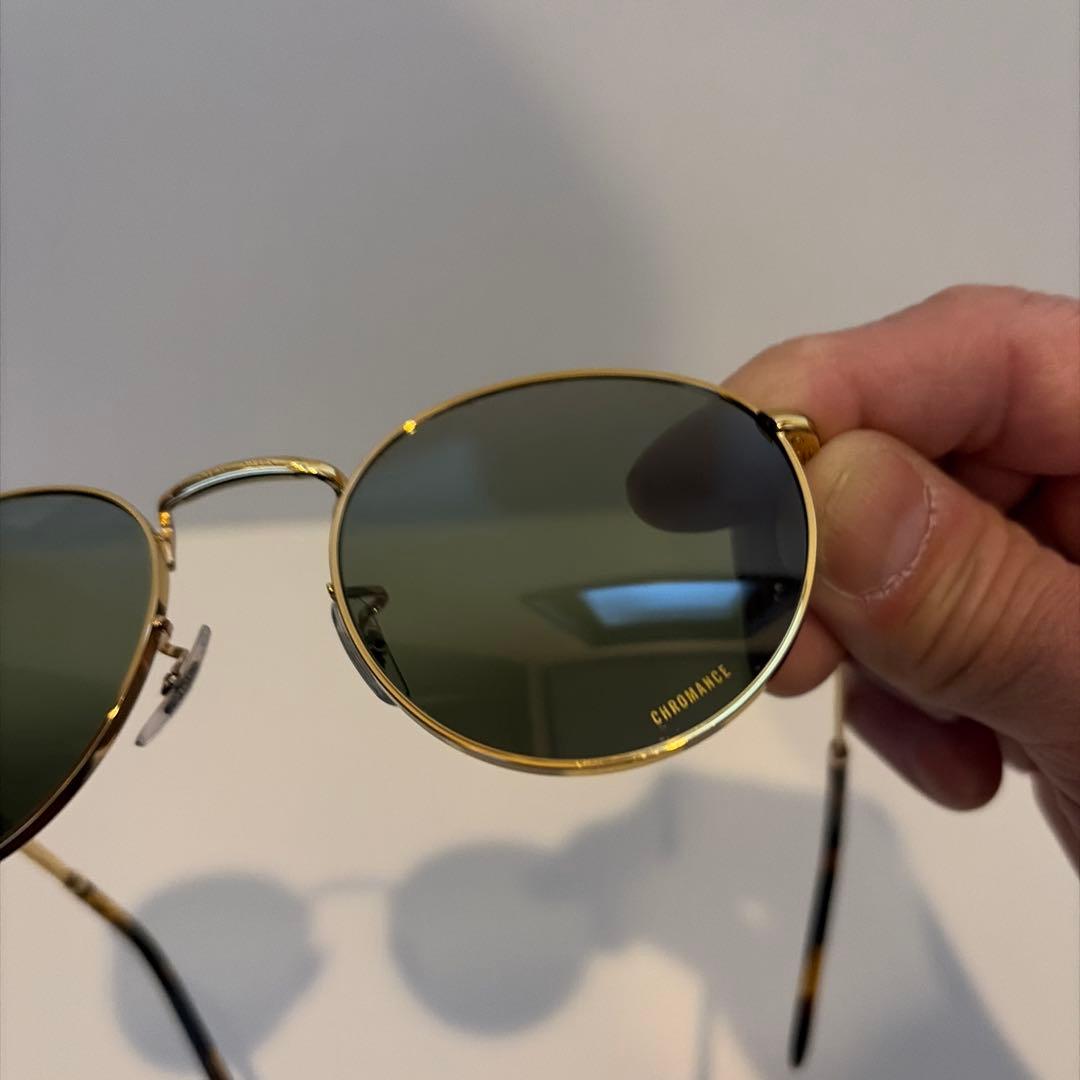 Ray-Ban RB3637 9196G4 53NEW ROUND 偏光レンズ