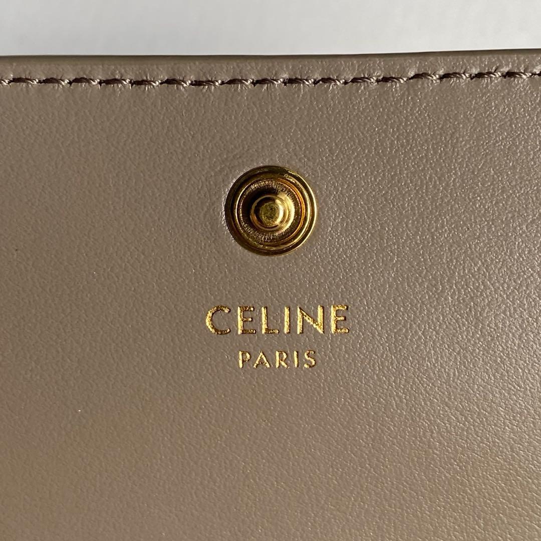 ゆ*様 CELINE グレージュ　レザーキーケース