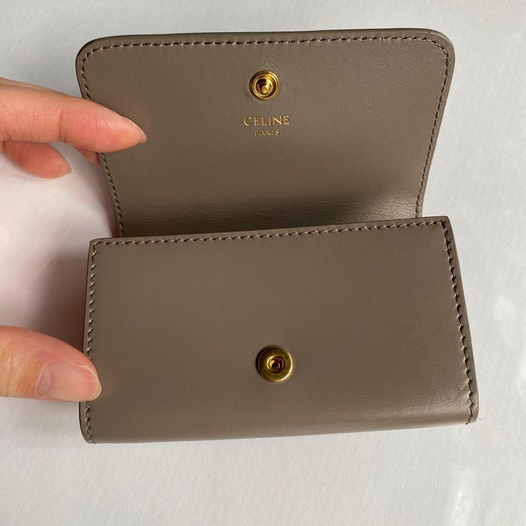 ゆ*様 CELINE グレージュ　レザーキーケース