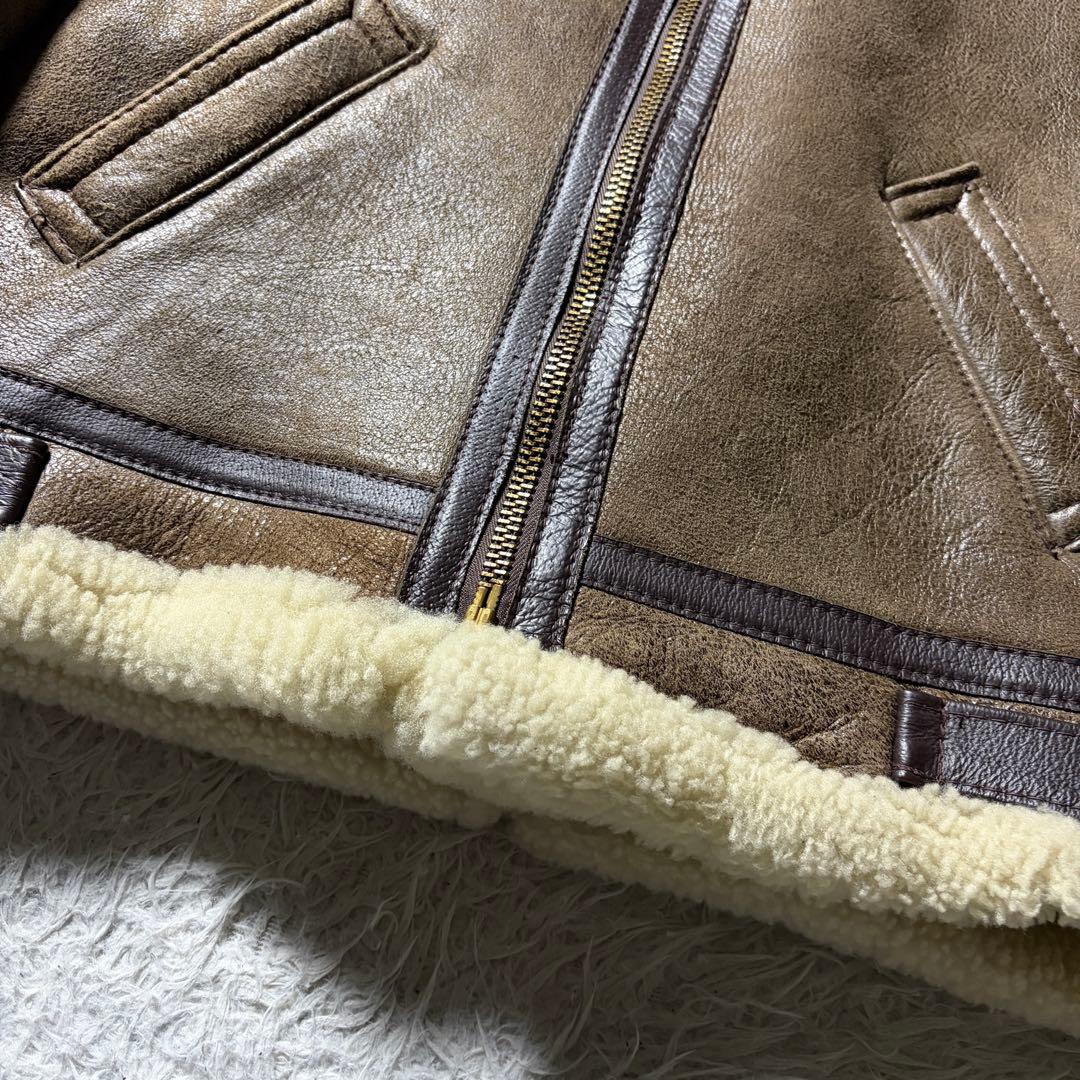 希少■schott B-3 フライトジャケット　羊革　ムートン　257S 38