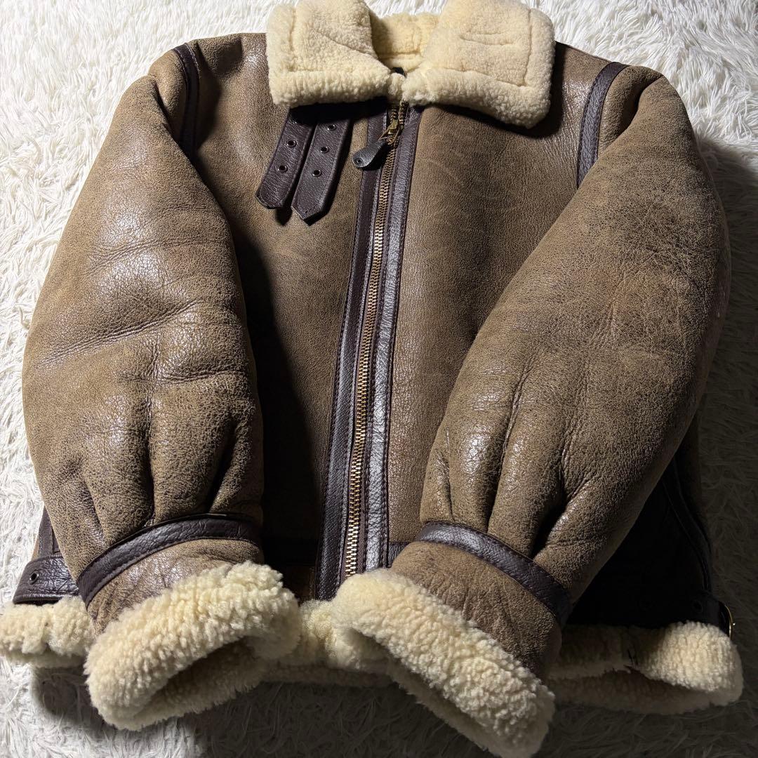 希少■schott B-3 フライトジャケット　羊革　ムートン　257S 38