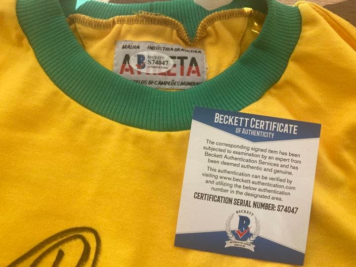 ブラジル代表　ペレ　サイン入りユニフォーム　ワールドカップ　優勝　激レア