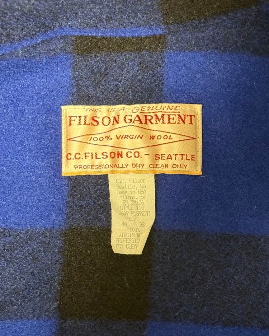 【完全新品未着用品】 FILSON mackinaw cruiser