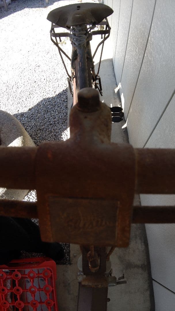 サイクルマーク 古い自転車 ドライブトレイン