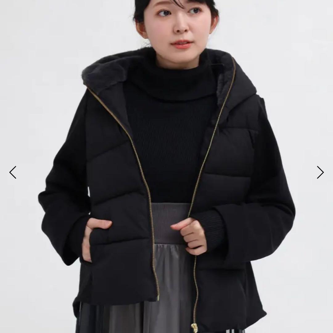 MEDOC フェイクファーフードショートブルゾン　アウター　ヤマダヤ2026福袋