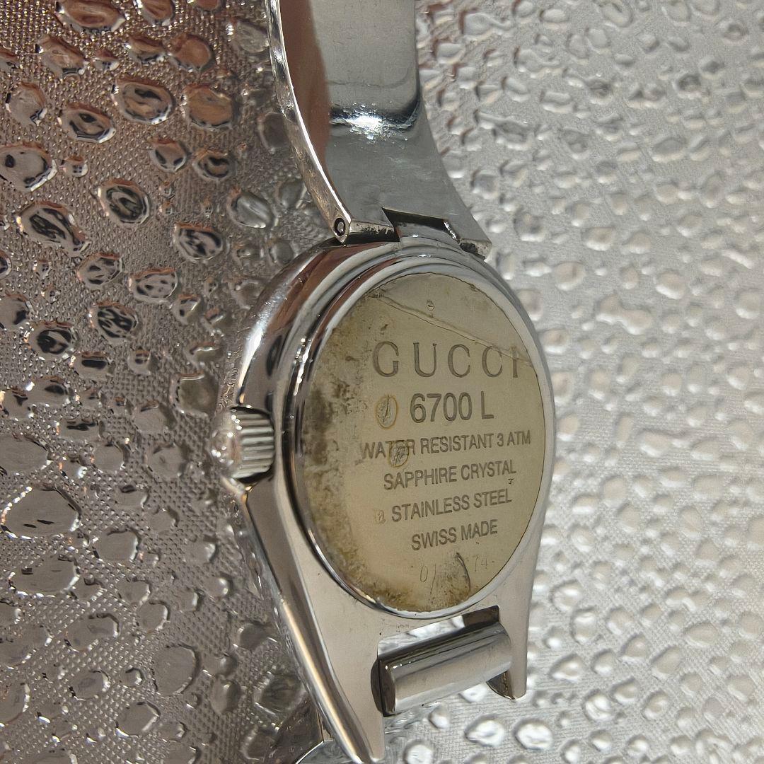 GUCCI グッチ 6700L ミラー文字盤 クオーツ バングルウォッチ　稼働品
