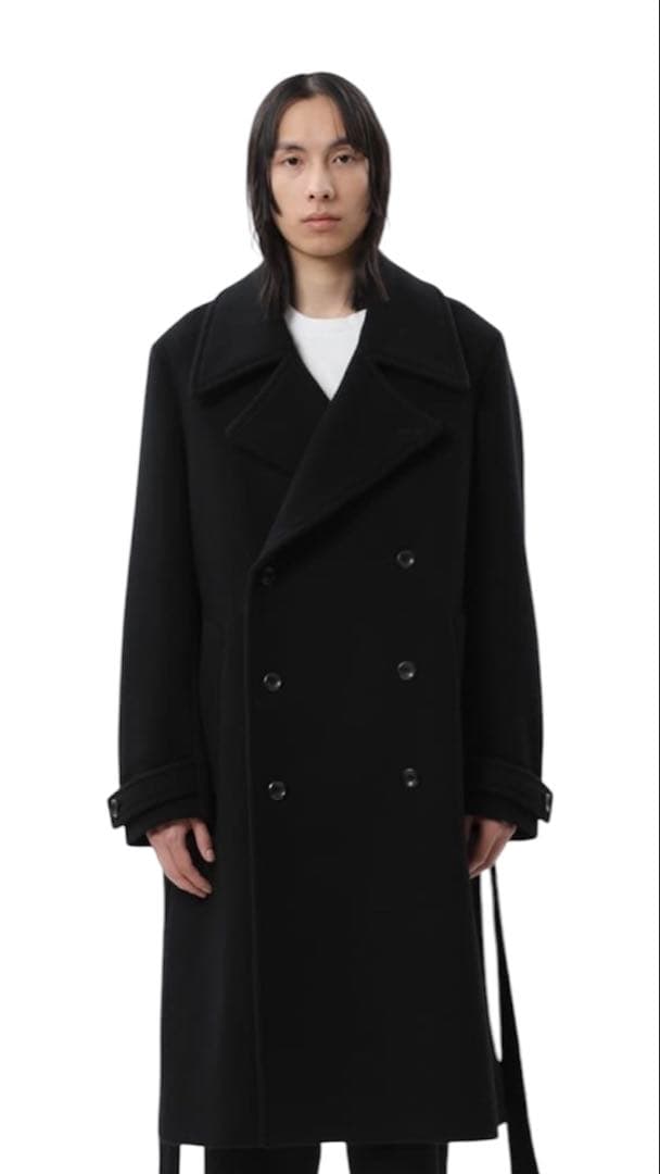 新品 ATTACHMENT DOUBLE BREASTED COAT