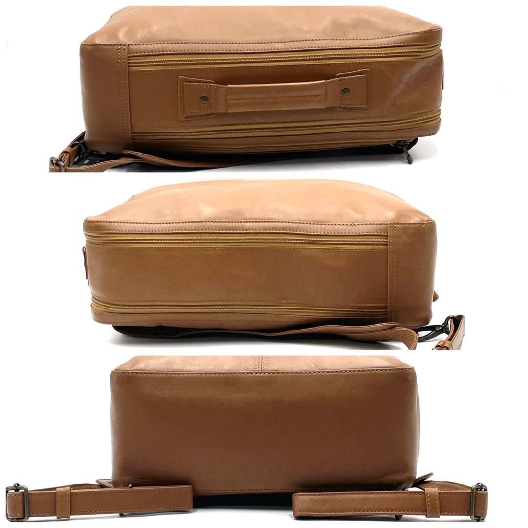 美品● マザーハウス ザダン リュック バックパック ブラウン レザー