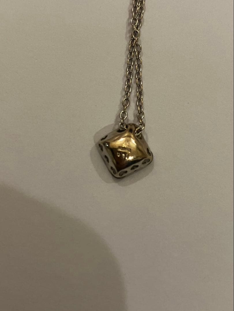 刻印ありK18 刻印 ダイヤ表記 D0.41 ネックレス遺品整理品