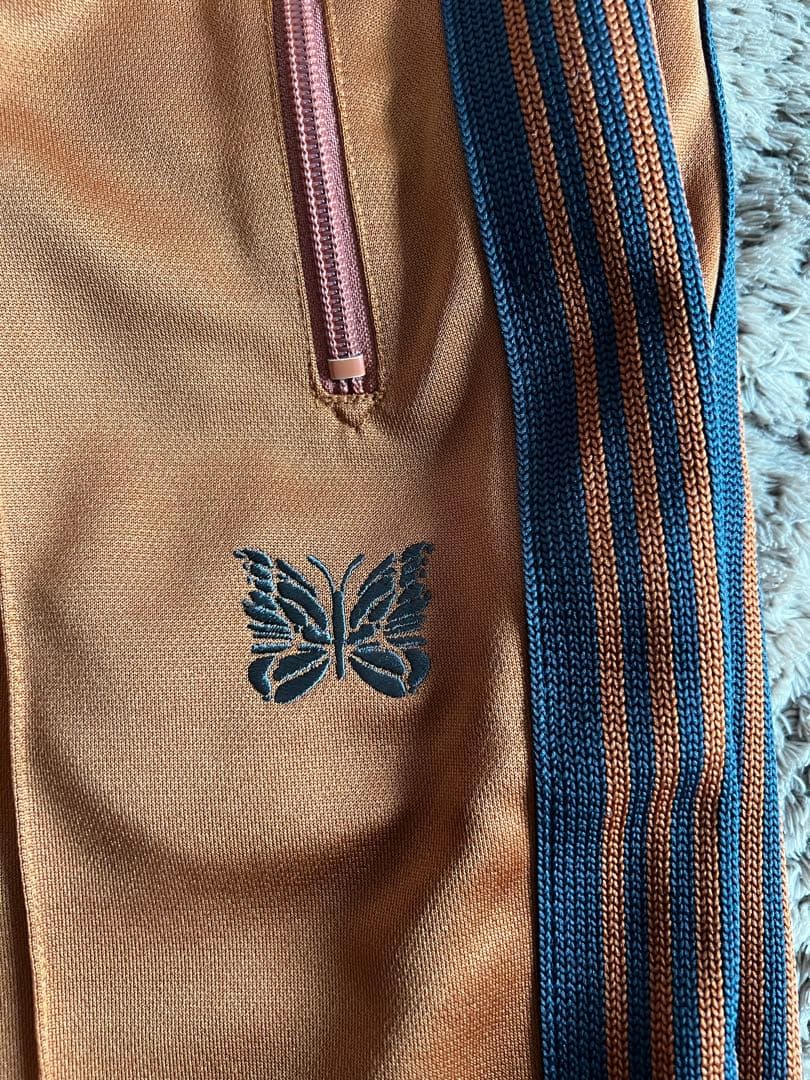 Needles XSサイズ ナロー トラックパンツ 24SS オレンジニードルス