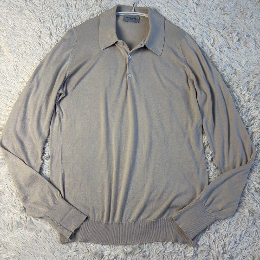 ジョンスメドレー 長袖 ポロシャツ シーアイランドコットン
