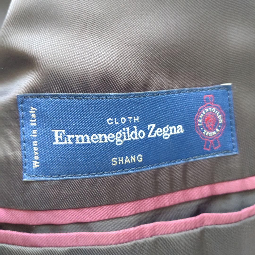 ポールスミスセットアップス―ツゼニアシルク混ブラウンストライプサイズL