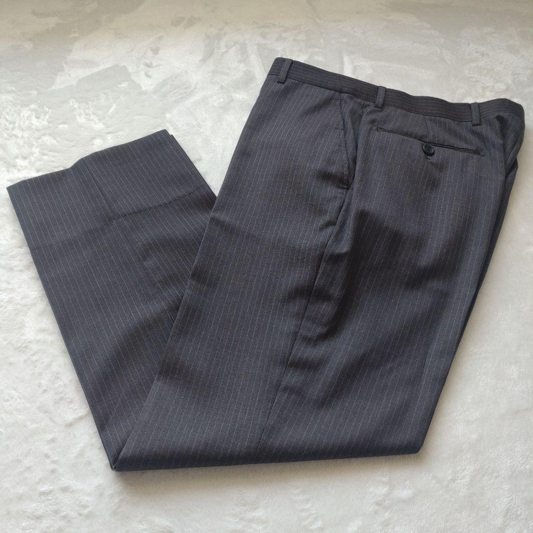 ポールスミスセットアップス―ツゼニアシルク混ブラウンストライプサイズL