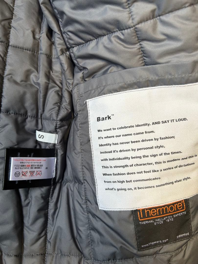 Bark 　ニット　　ニットダッフル　バーク　ホワイト