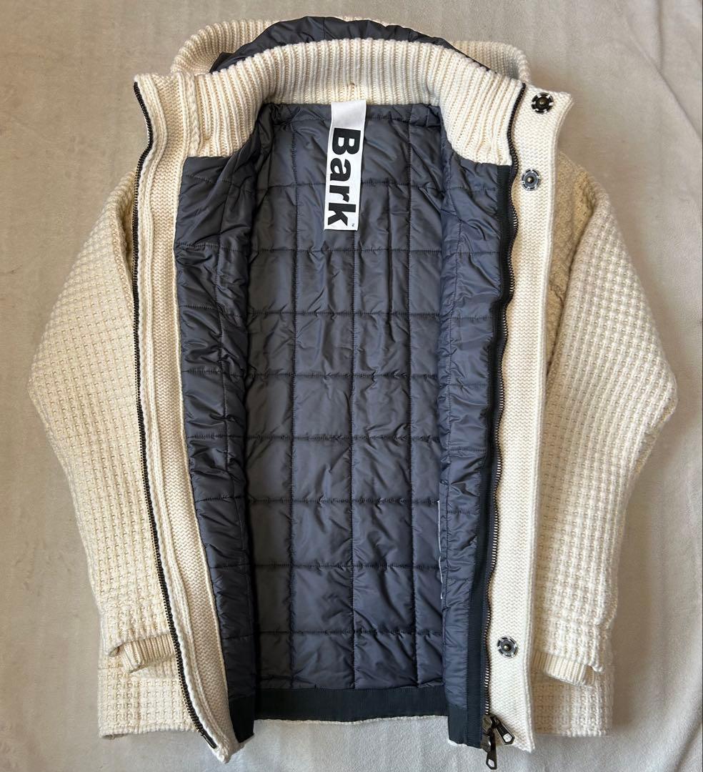 Bark 　ニット　　ニットダッフル　バーク　ホワイト