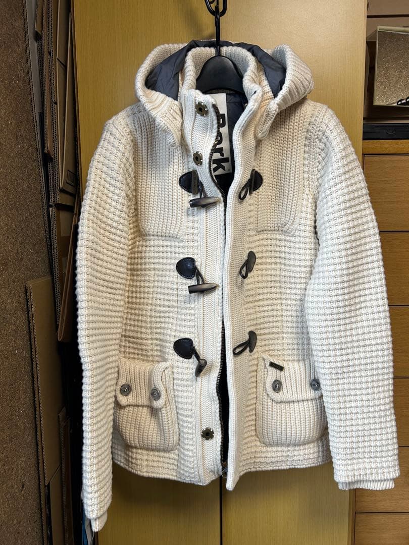 Bark 　ニット　　ニットダッフル　バーク　ホワイト