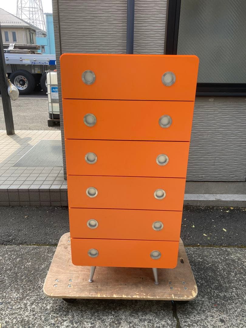 LEGNATEC　レグナテック　6段　ハイチェスト　タンス　ベビーレトロポップ