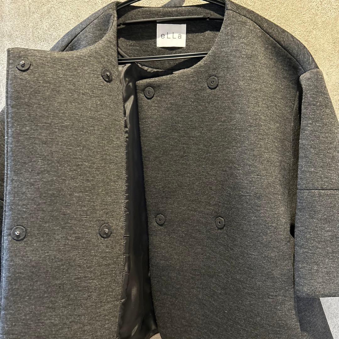 【eLLa】round hem bonding coatエラ ボンディングコート