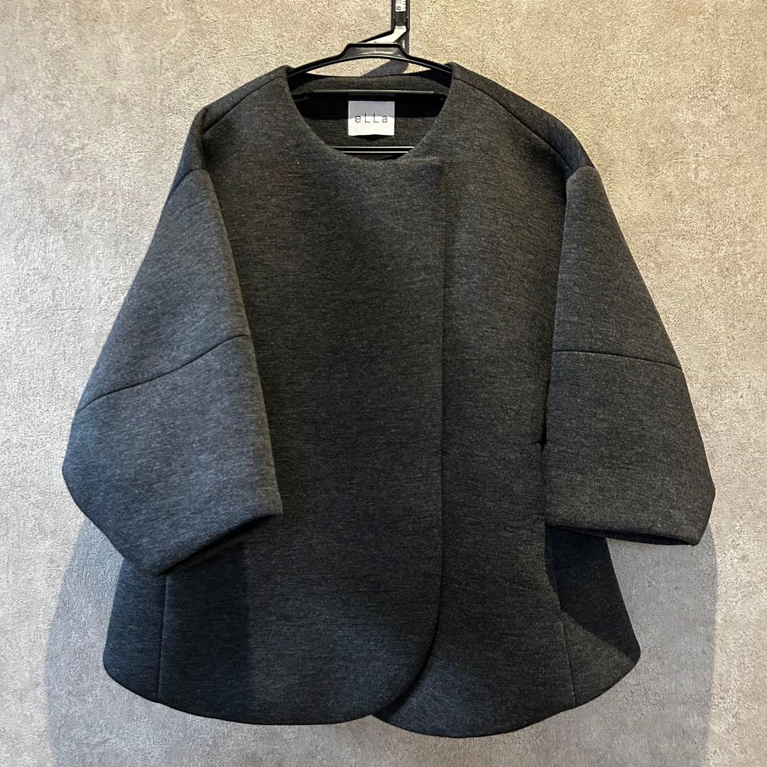 【eLLa】round hem bonding coatエラ ボンディングコート