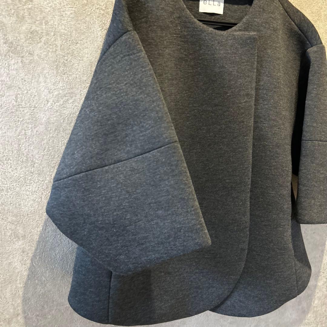 【eLLa】round hem bonding coatエラ ボンディングコート