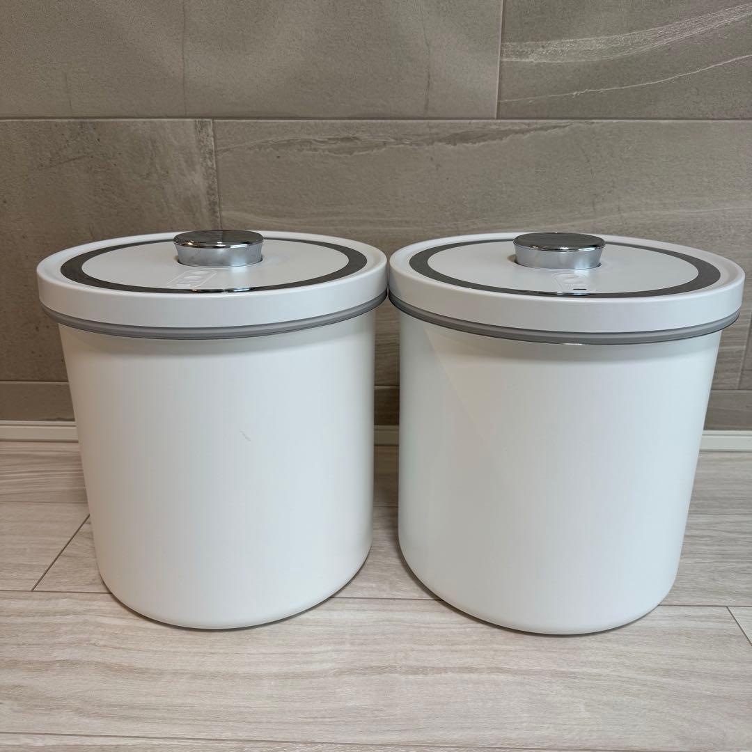 【箱/説明書付き】OOBLE 密閉式 真空 保存容器 2個セット