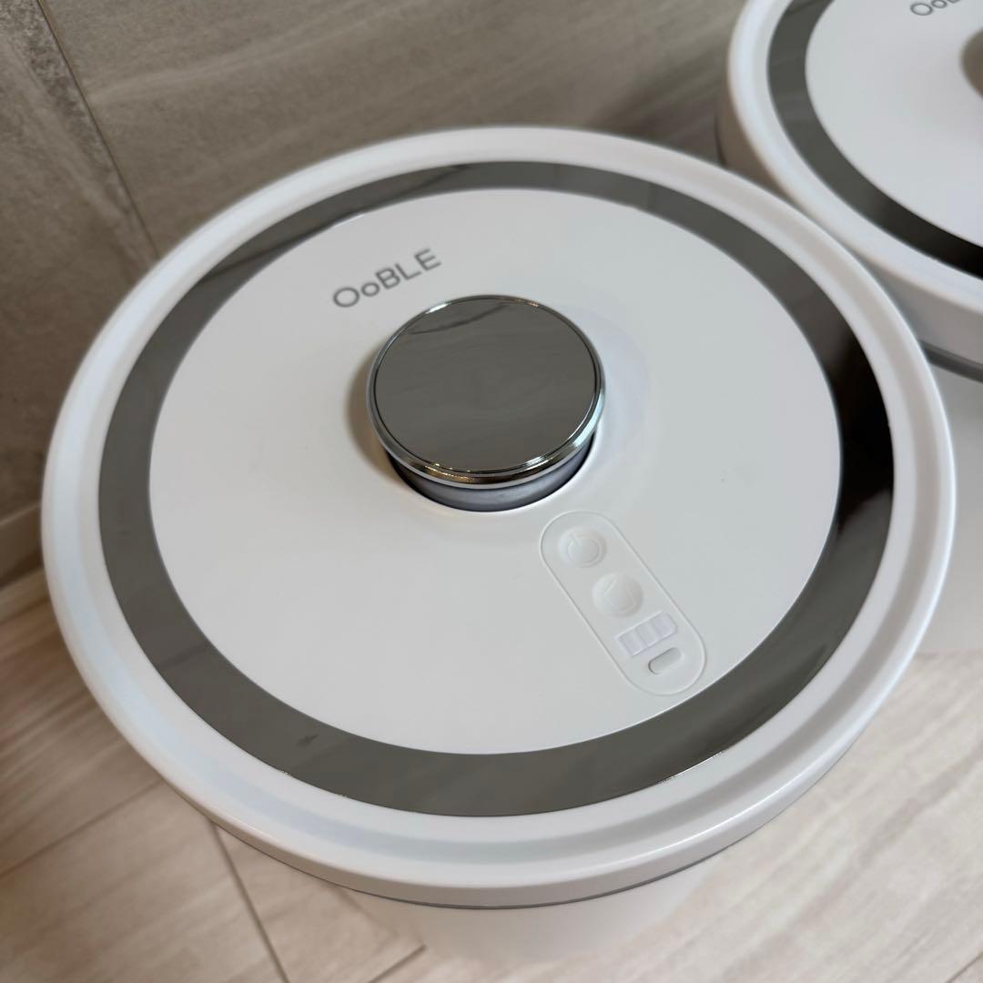 【箱/説明書付き】OOBLE 密閉式 真空 保存容器 2個セット