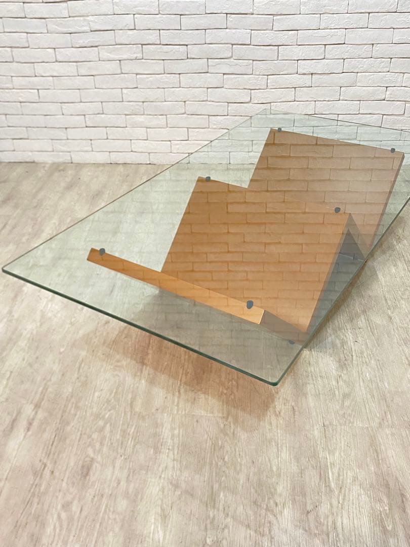 【東京都内23区配送無料】　アルフレックス　ガラス　テーブル　センター　リビング