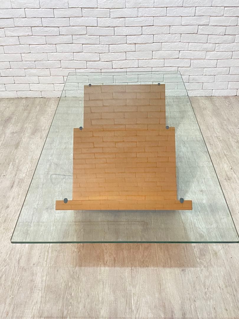 【東京都内23区配送無料】　アルフレックス　ガラス　テーブル　センター　リビング