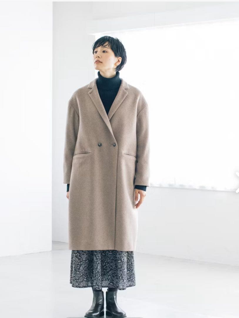 3WAYアレンジ襟のかろやかチェスターコート