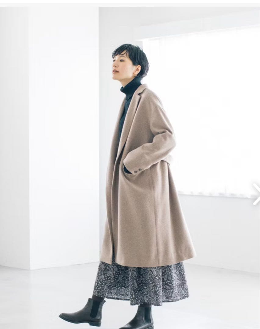 3WAYアレンジ襟のかろやかチェスターコート