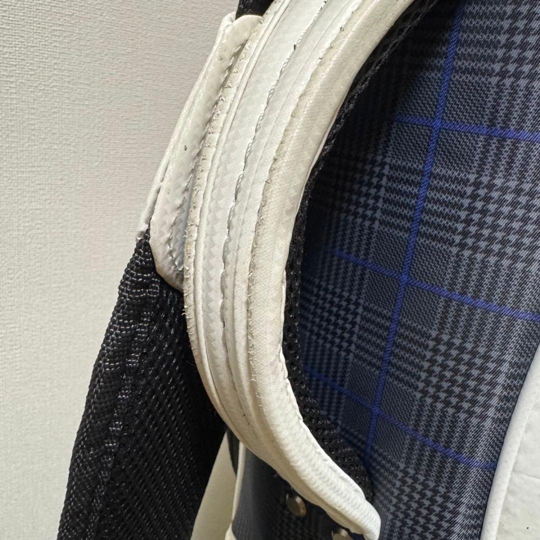 MIZUNO ミズノ キャディバッグ ゴルフバック タータンチェック フード付き