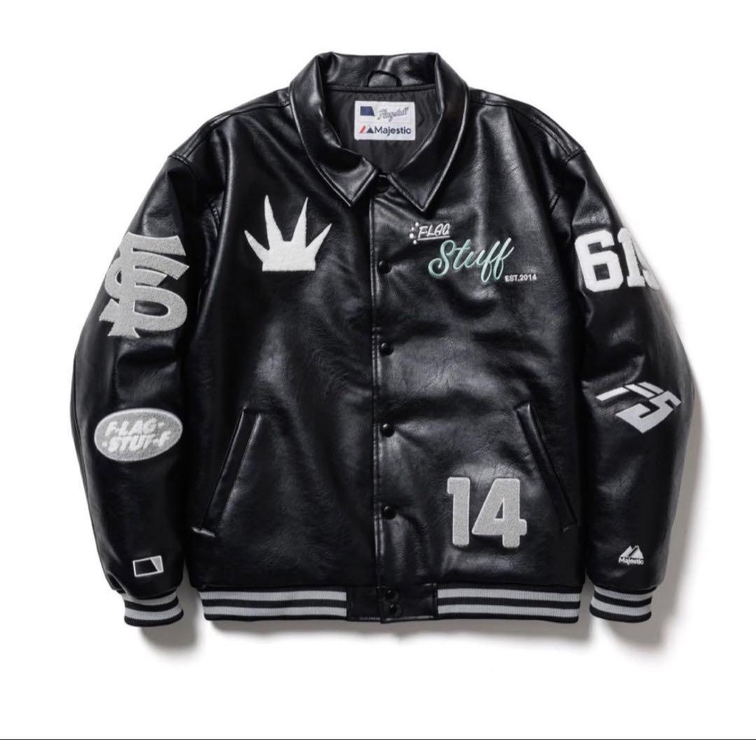 Flagstuff レザー スタジャン ブラック
