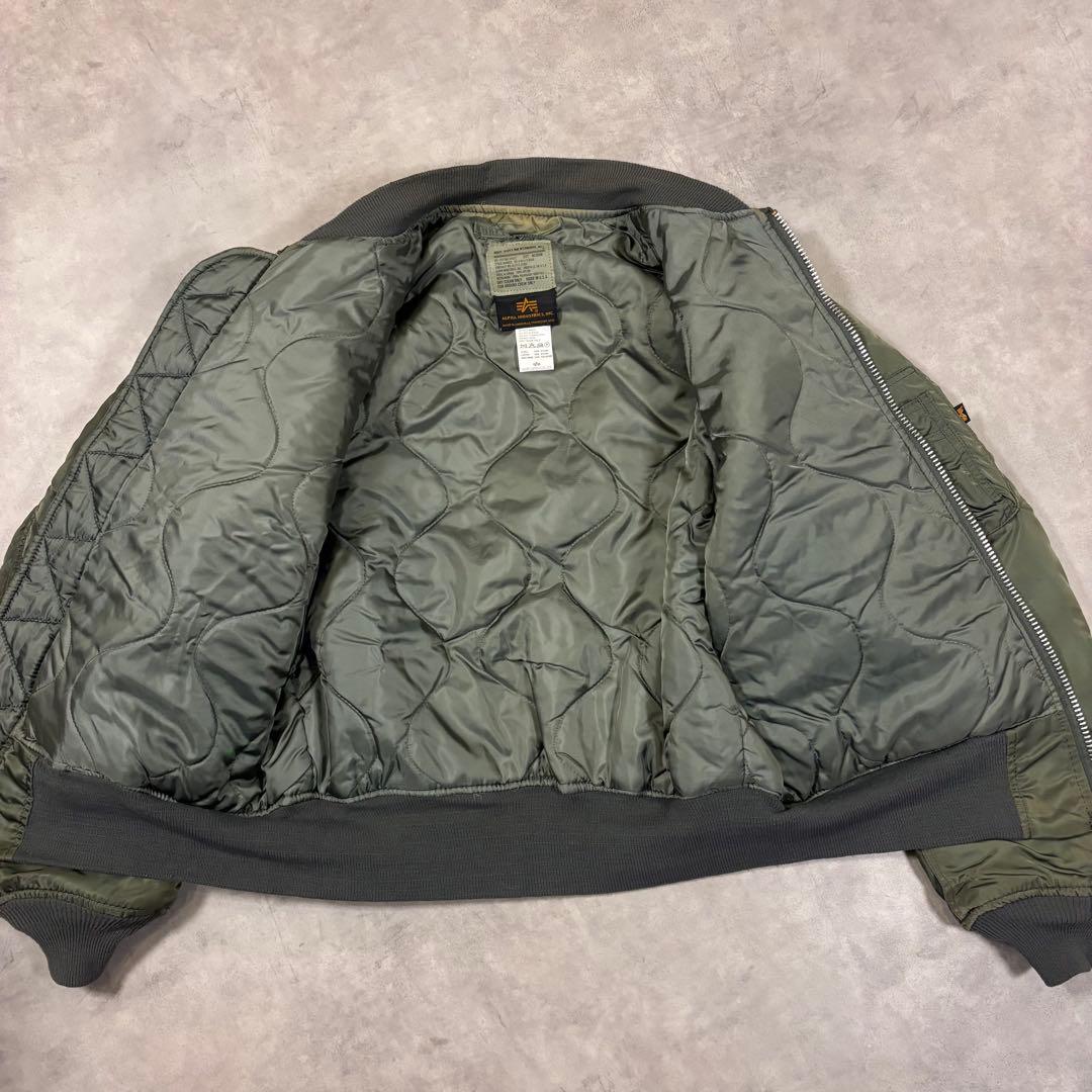 USA製 ALPHA アルファ MA-1 flight jacket M