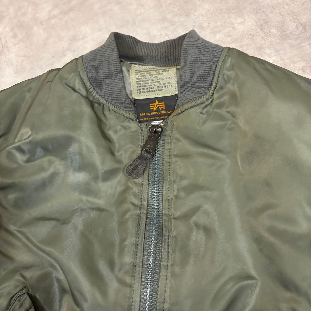 USA製 ALPHA アルファ MA-1 flight jacket M