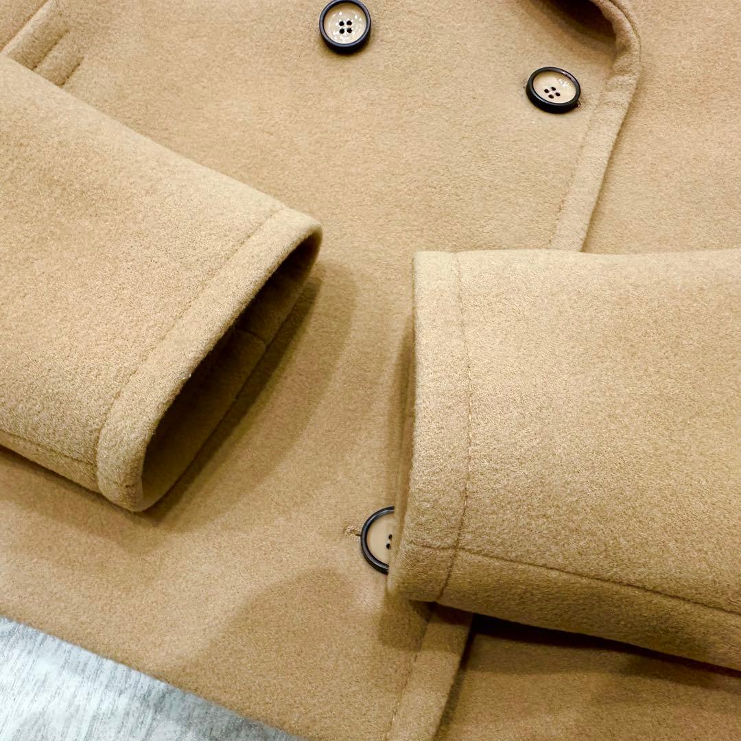 極美品 BALENCIAGA バレンシアガ ショートPコート キャメル 38