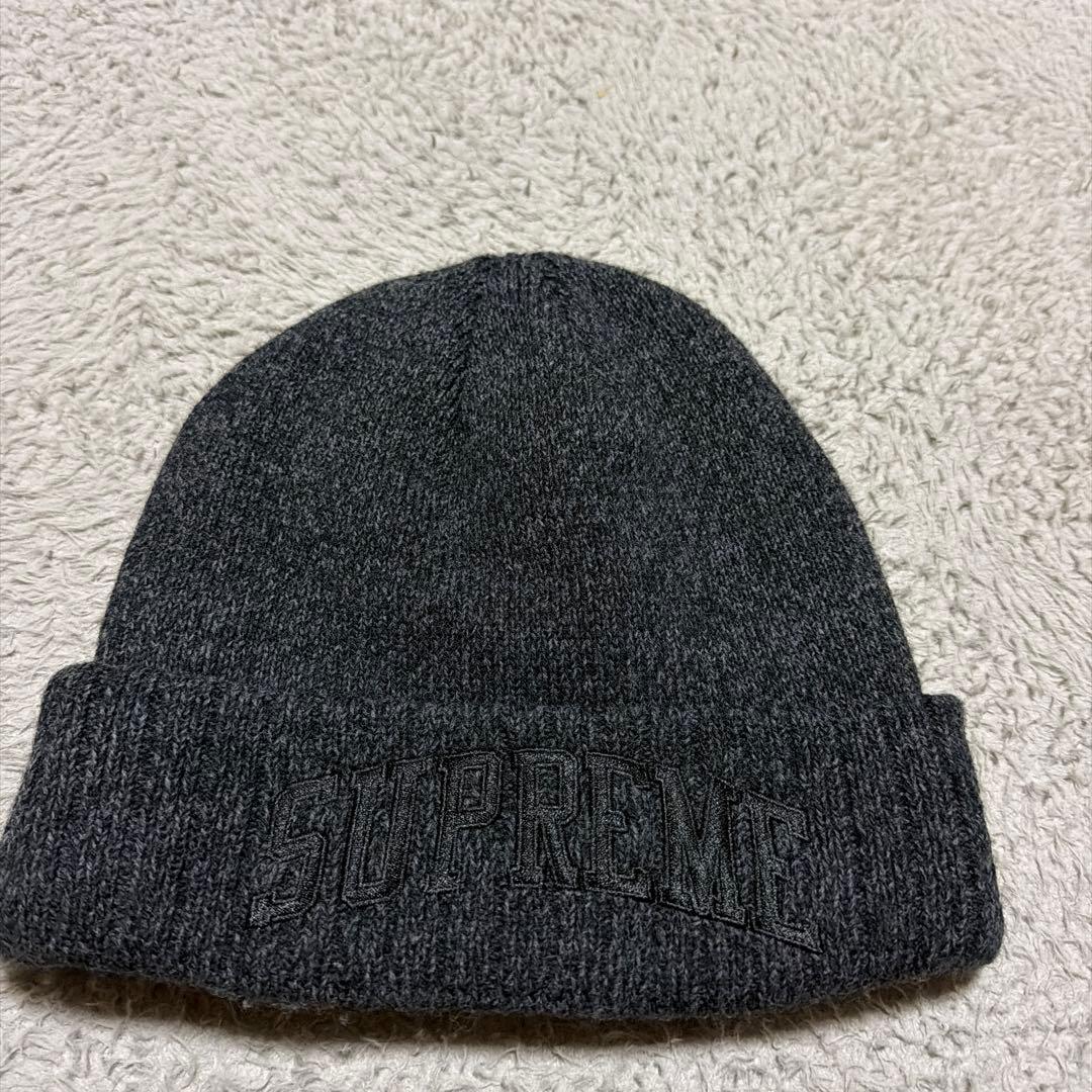 18aw Supreme New Era Arc Logo Beanie 黒