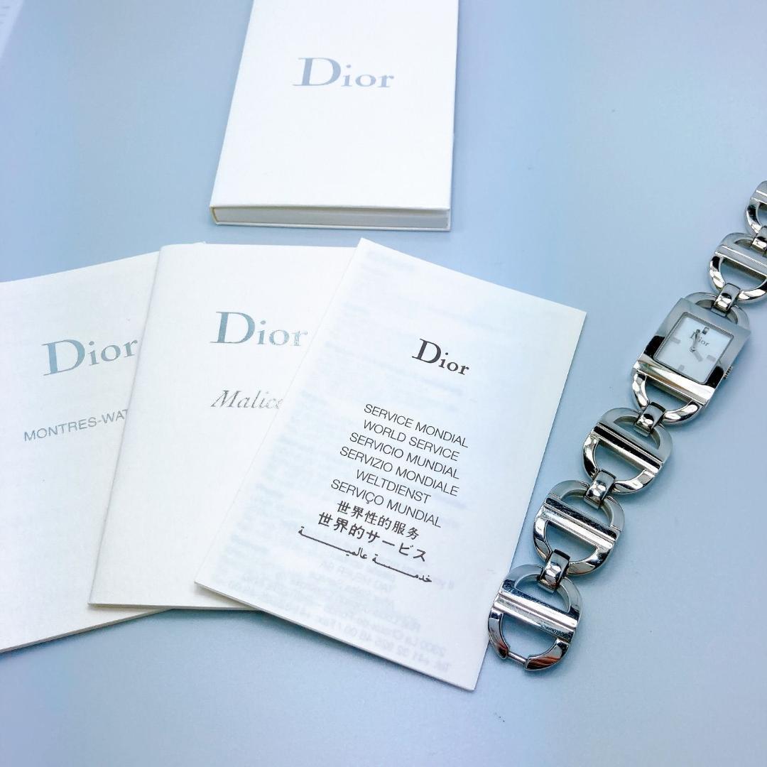 528 クリスチャンディオール　マリス　スクエア　D78-109 シェル　腕時計