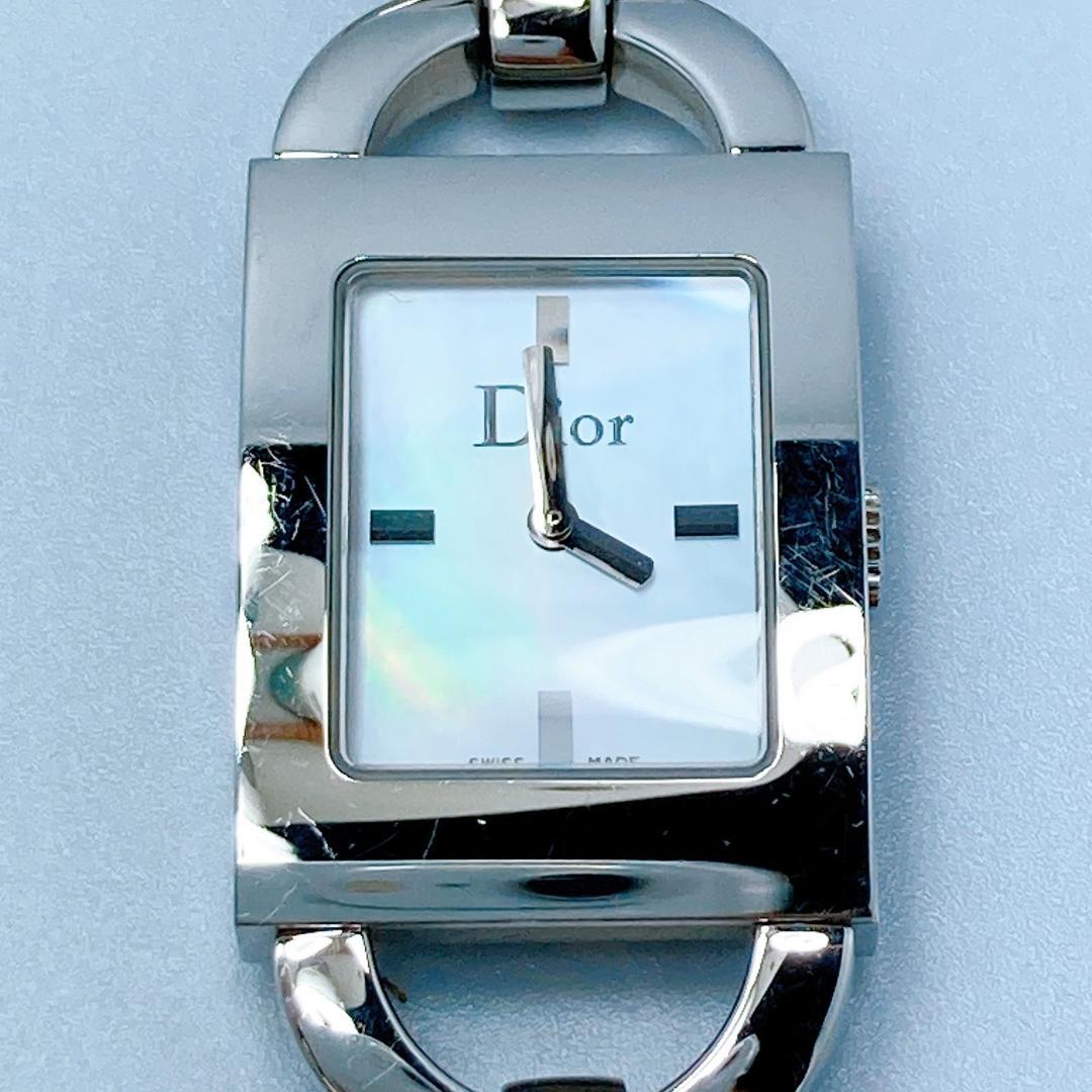 528 クリスチャンディオール　マリス　スクエア　D78-109 シェル　腕時計