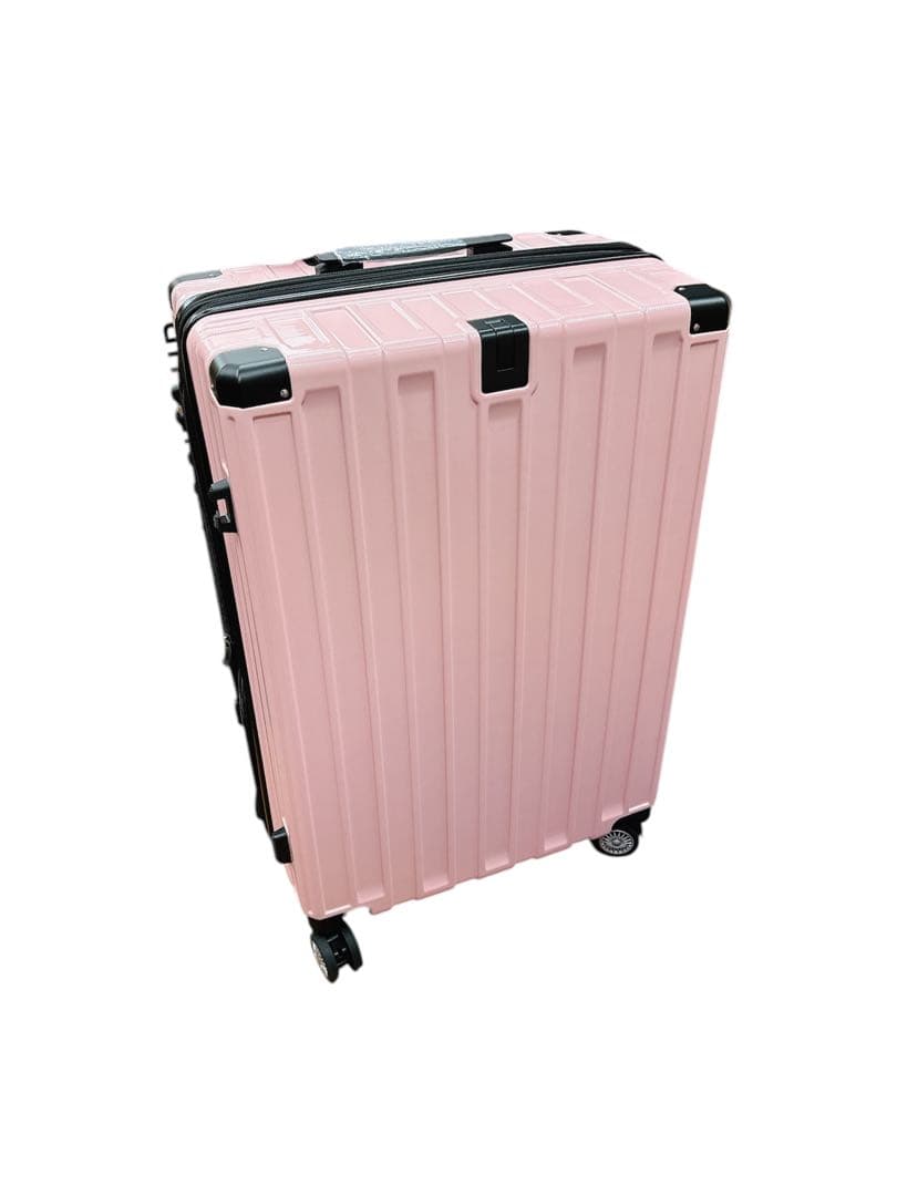 ［Vivcon] スーツケース 拡張機能付き 多機能 キャリーケース ピンク L