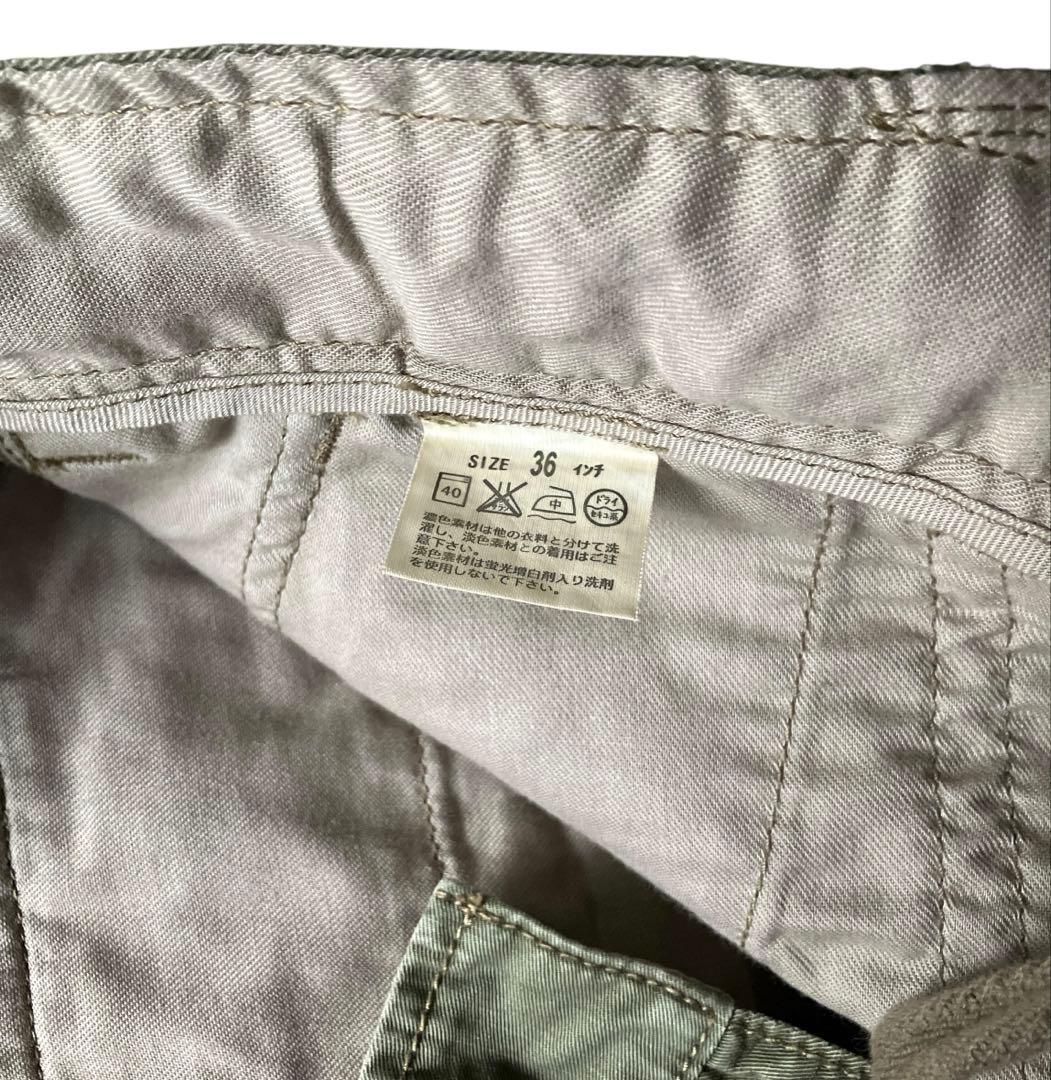 廃盤 00s LEVI'S W36 ミリタリーワイドカーゴパンツ カモメペイント