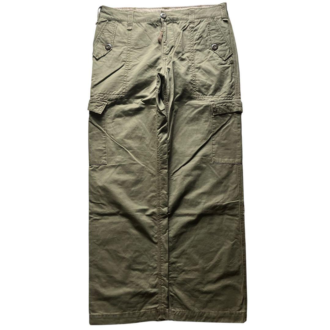 廃盤 00s LEVI'S W36 ミリタリーワイドカーゴパンツ カモメペイント