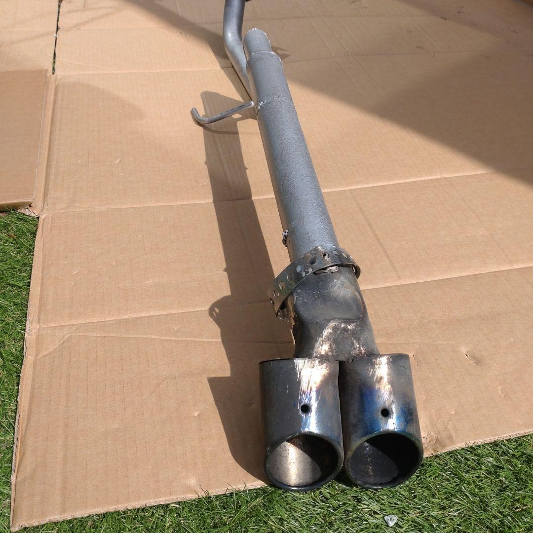 キューブz12 デュアル マフラー シルバー