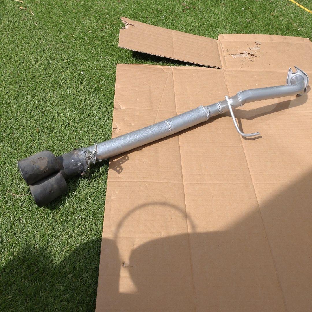 キューブz12 デュアル マフラー シルバー