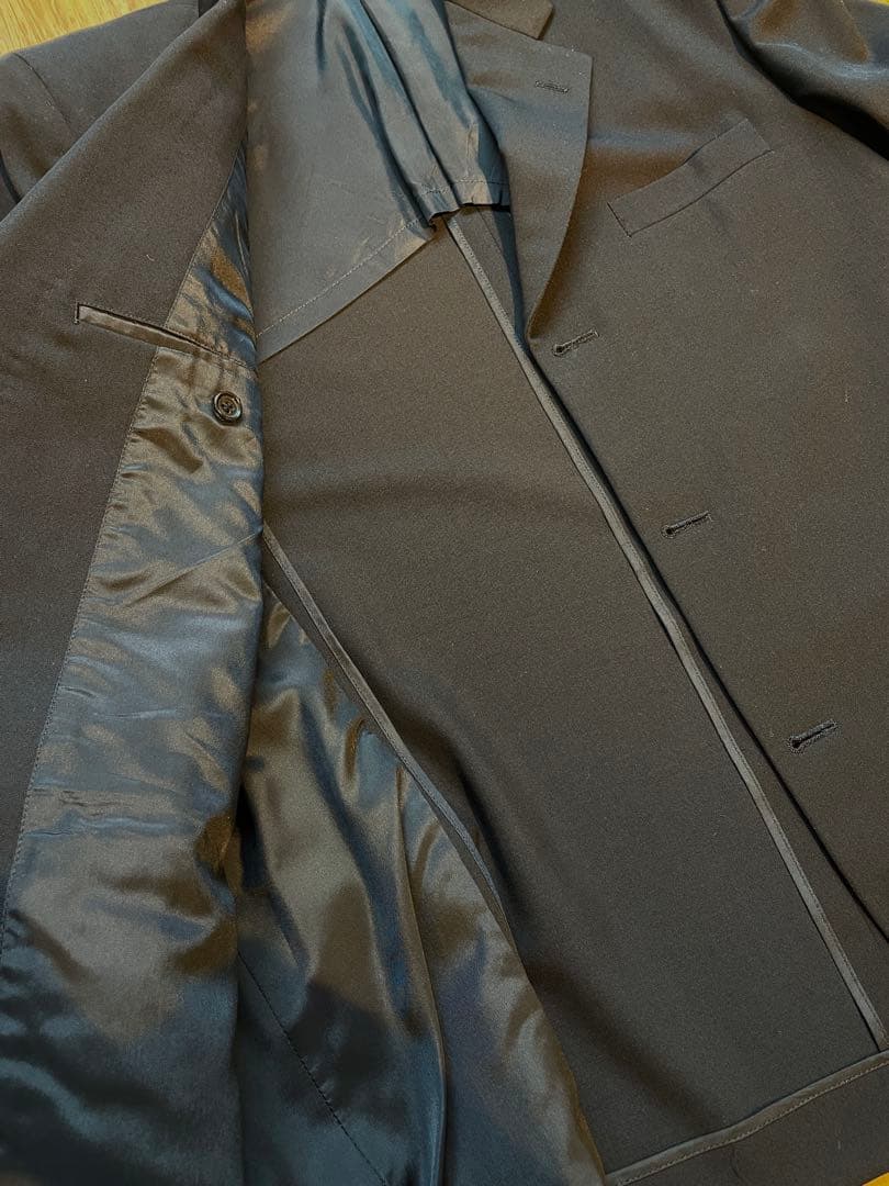 COMMEdesGARÇONS ブラックスーツ上下セットアップジャケットパンツ