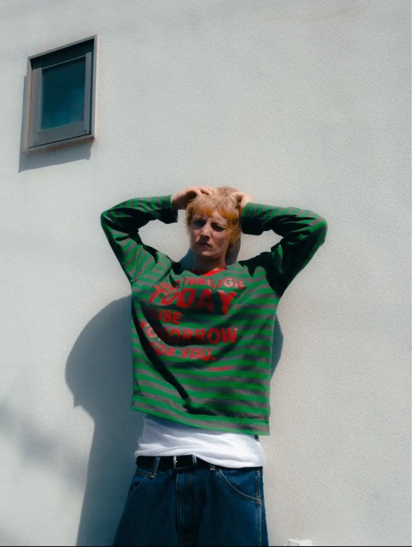 LIFEMANIA DAILY PULSE ボーダー　ロンT