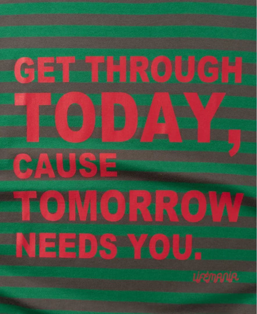 LIFEMANIA DAILY PULSE ボーダー　ロンT