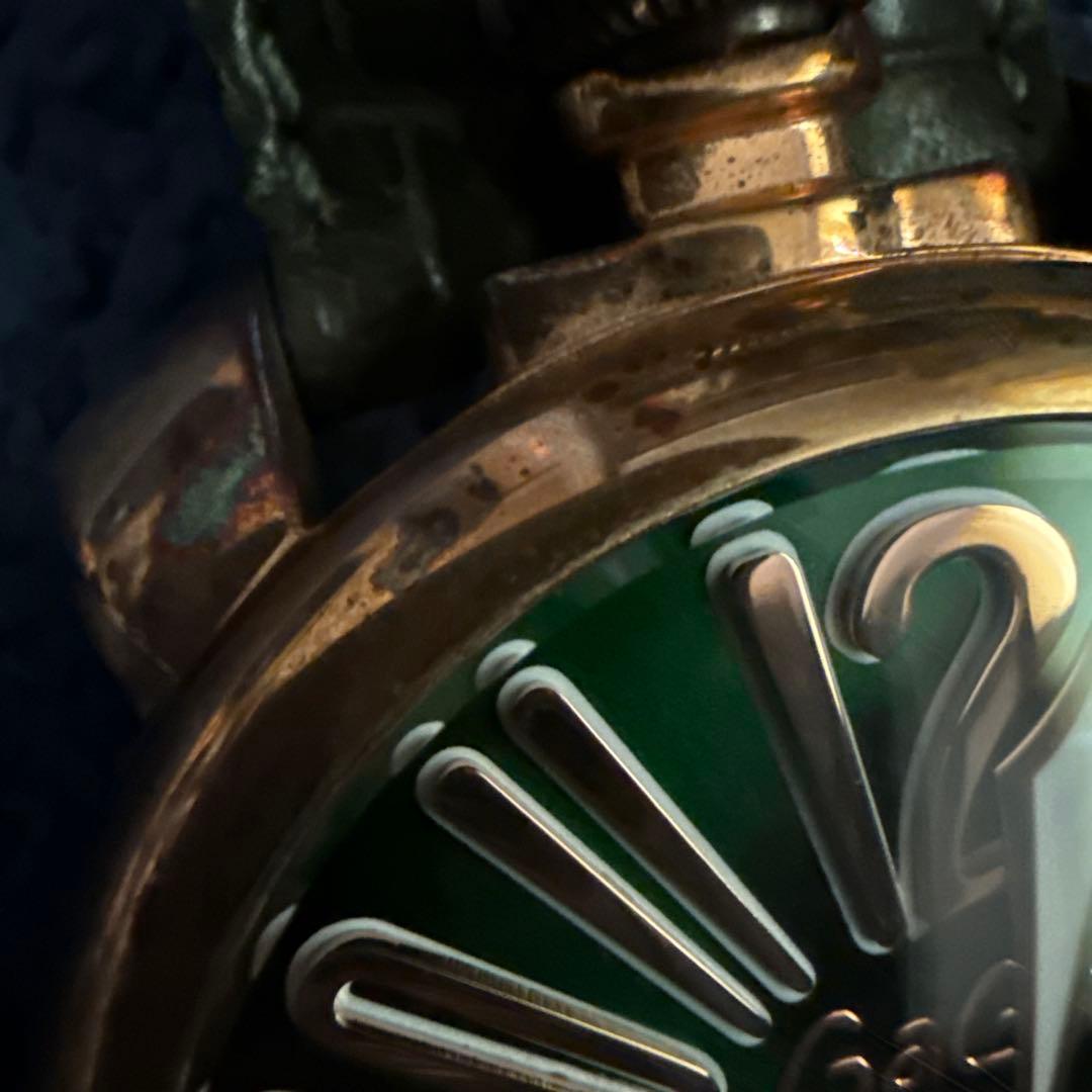 GaGaMILANOグリーン レザーベルト マヌアーレ48mm